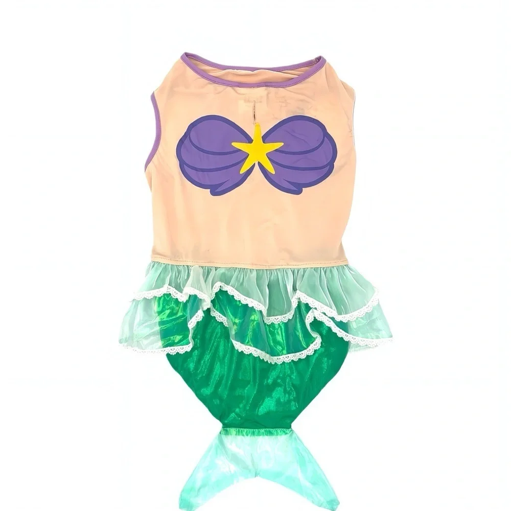 Dog Disney Ariel Little Mermaid Halloween Pet Costume Cute Dog Outfit Medium
